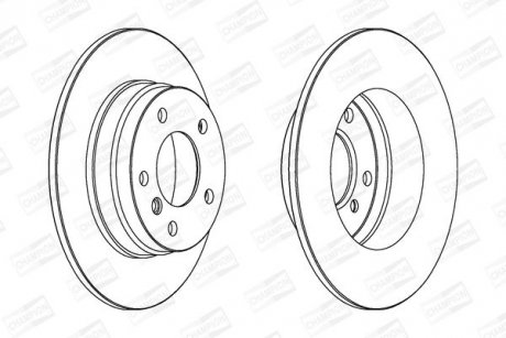 Диск гальмівний CHAMPION 561552CH
