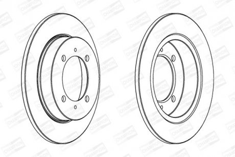 Диск гальмівний CHAMPION 562059CH (фото 1)