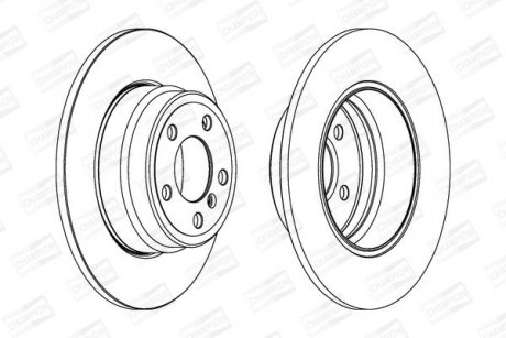 Диск гальмівний CHAMPION 562135CH-1