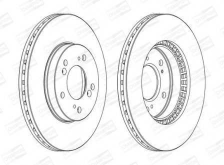 Диск гальмівний CHAMPION 562143CH