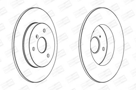Диск гальмівний CHAMPION 562155CH