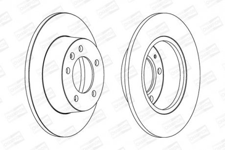 Диск гальмівний CHAMPION 562164CH