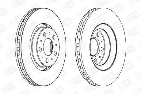 Диск гальмівний CHAMPION 562173CH