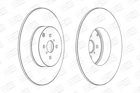 Диск гальмівний CHAMPION 562261CH