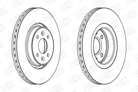 Диск гальмівний CHAMPION 562410CH