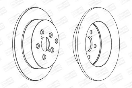 Диск гальмівний CHAMPION 562418CH (фото 1)