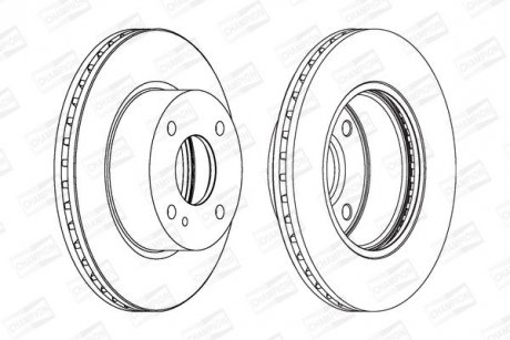 Диск гальмівний CHAMPION 562539CH