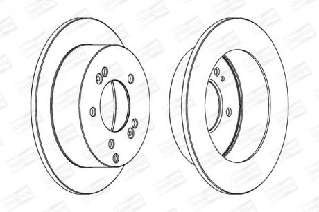 Диск гальмівний CHAMPION 562552CH