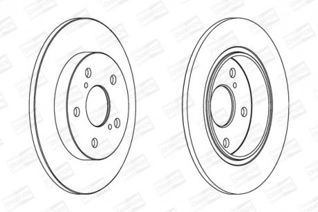 Диск гальмівний CHAMPION 562599CH