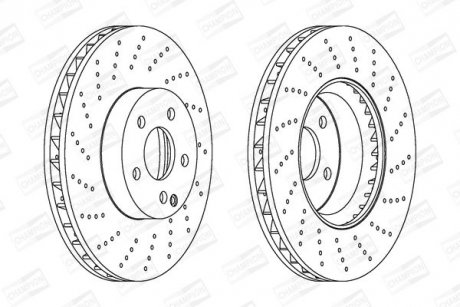 Диск гальмівний CHAMPION 562634CH-1