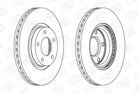 Диск гальмівний CHAMPION 562635CH