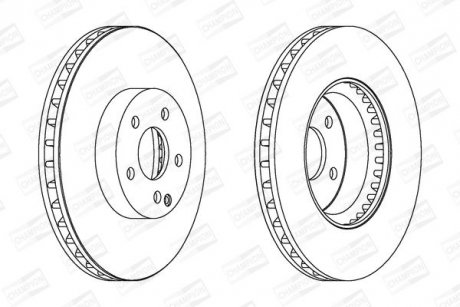 Диск гальмівний CHAMPION 562647CH-1