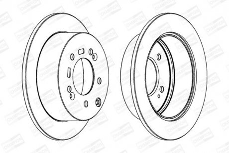 Диск гальмівний CHAMPION 562686CH