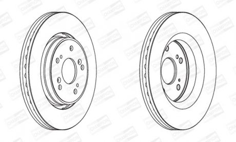 Диск гальмівний CHAMPION 562746CH (фото 1)