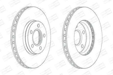 Диск гальмівний CHAMPION 562752CH