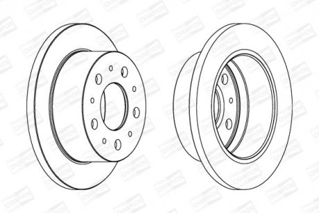 Диск гальмівний CHAMPION 562753CH