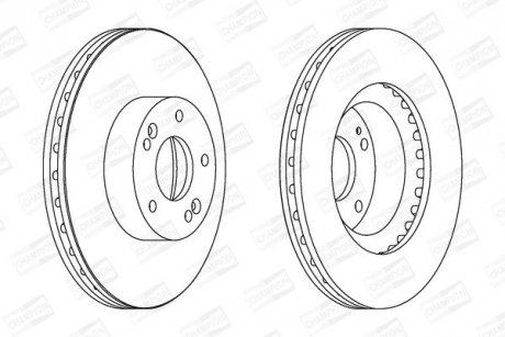 Диск гальмівний CHAMPION 562755CH