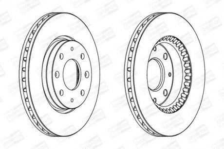 Диск гальмівний CHAMPION 562794CH (фото 1)