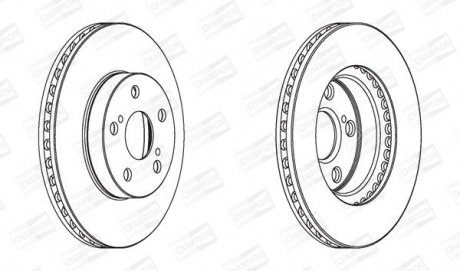 Диск гальмівний CHAMPION 562797CH