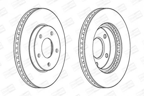 Диск гальмівний CHAMPION 562820CH
