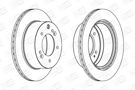 Диск гальмівний CHAMPION 562895CH-1