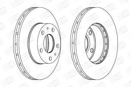 Диск гальмівний CHAMPION 563026CH