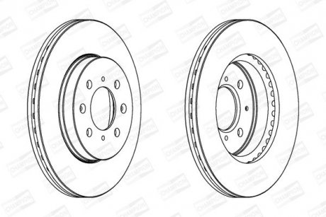 Диск гальмівний CHAMPION 563065CH