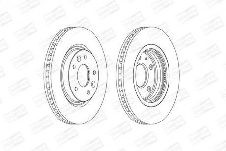 Диск гальмівний CHAMPION 563120CH
