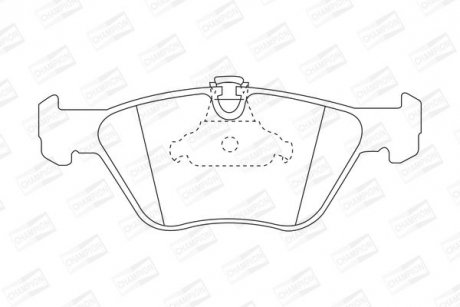 Колодки тормозные дисковые передние BMW 520i, 523i, 525, 525i, 528i, 530d, 535i, M535 CHAMPION 571880CH