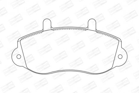 Колодки гальмівні дискові CHAMPION 571932CH