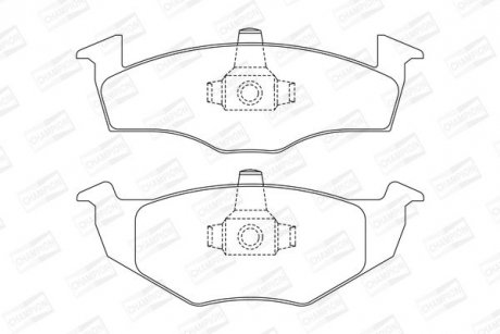Колодки гальмівні дискові CHAMPION 571939CH