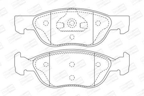 Колодки гальмівні дискові CHAMPION 571973CH