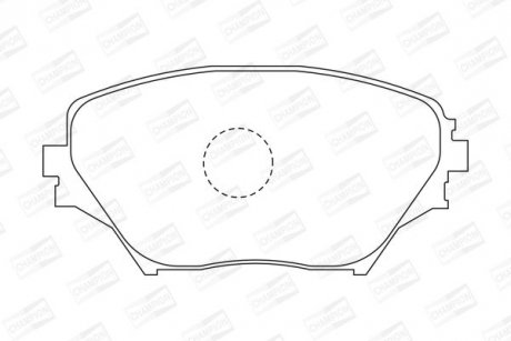 Колодки тормозные дисковые передние TOYOTA RAV 4 II (_A2_) 00-05 CHAMPION 572487CH