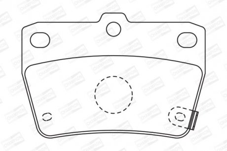 Колодки гальмівні дискові CHAMPION 572488CH