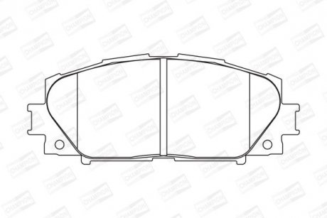 Колодки гальмівні дискові передн Toyota Yaris (05-11, 11-20) CHAMPION 572578CH