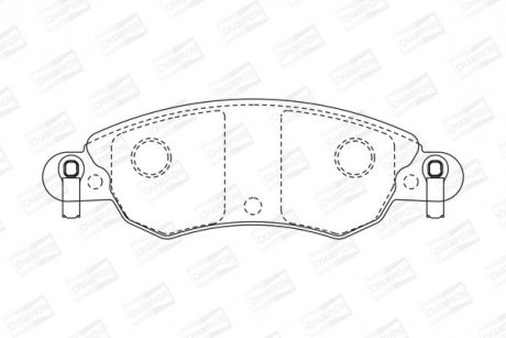 Колодки гальмівні дискові CHAMPION 573026CH