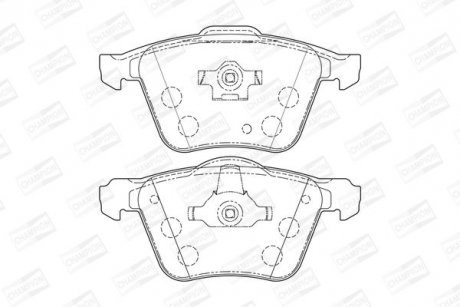Колодки гальмівні дискові CHAMPION 573143CH