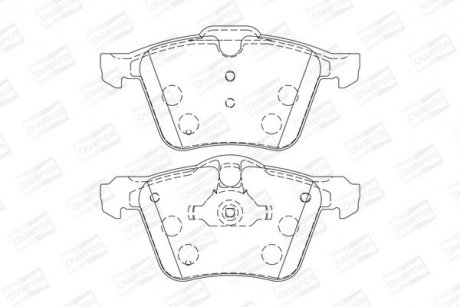 Колодки гальмівні дискові CHAMPION 573179CH