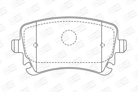 Колодки гальмівні дискові CHAMPION 573219CH