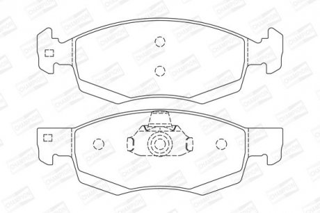 Колодки гальмівні дискові CHAMPION 573295CH