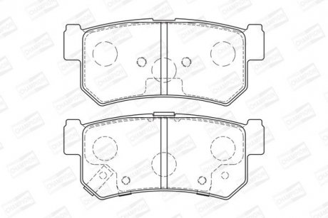 Колодки гальмівні дискові CHAMPION 573377CH
