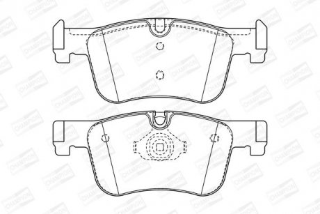 Колодки гальмівні дискові передні BMW 1 (F20) CHAMPION 573419CH