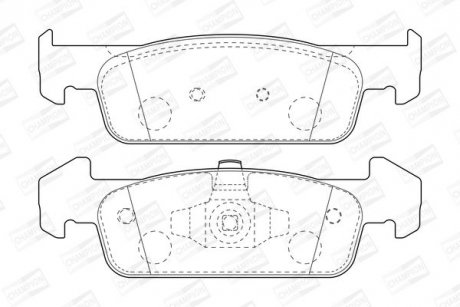 Колодки гальмівні дискові CHAMPION 573441CH