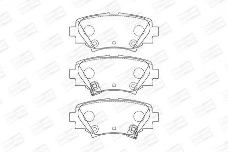 Колодки гальмівні дискові CHAMPION 573614CH