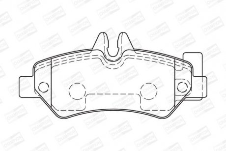 Колодки гальмівні дискові CHAMPION 573729CH