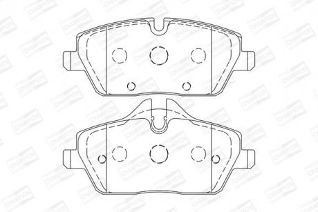 Колодки гальмівні дискові передні MINI MINI (F55) CHAMPION 573733CH