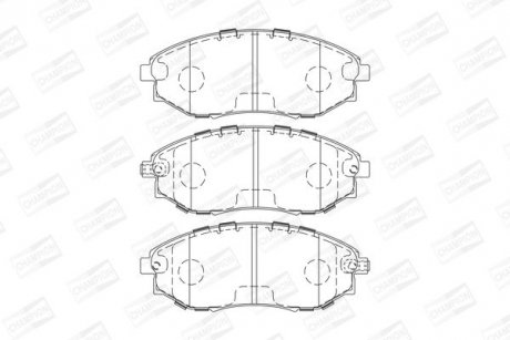 Колодки гальмівні дискові CHAMPION 573751CH
