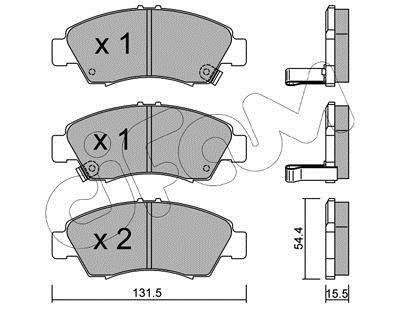 Гальмівні колодки перед. Honda Civic 87-01 (sumitomo) CIFAM 822-138-0