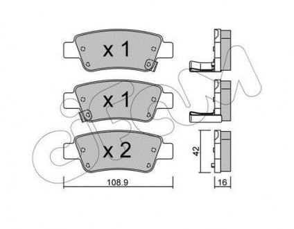 Гальмівні колодки зад. Honda CR-V 07- (bosch) CIFAM 822-790-0