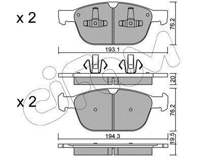 Гальмівні колодки перед. XC60/XC90 02- 2.0-4.4 CIFAM 822-834-0